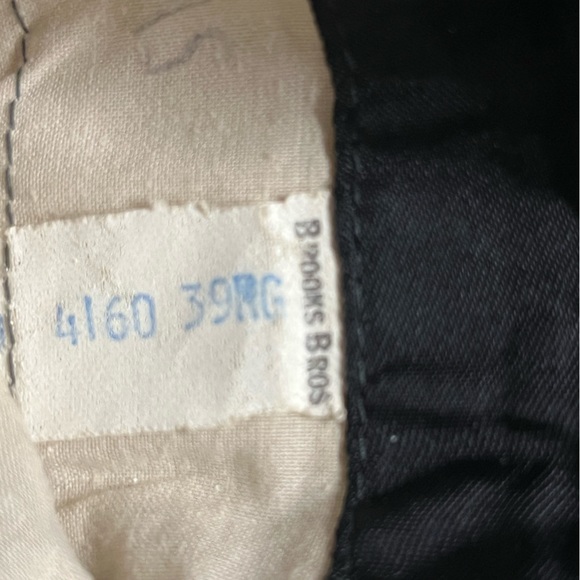 BROOKS BROTHERS SIZE 39 Reg BLACK 1 BUTTON WOOL TUXEDO JACKET - Picture 4 of 4